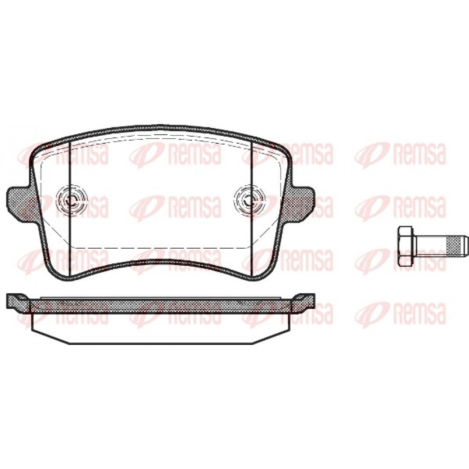 Audi A1|Audi A3|VOLKSWAGEN |SKODA|Remsa Brake Pads (1549.08)