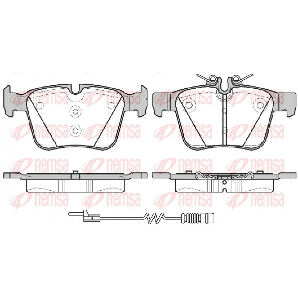 Mercedes-Benz C-Class (W205)| GLC (X253)| C Coupe (C205)|Remsa Brake Pads (1516.20)