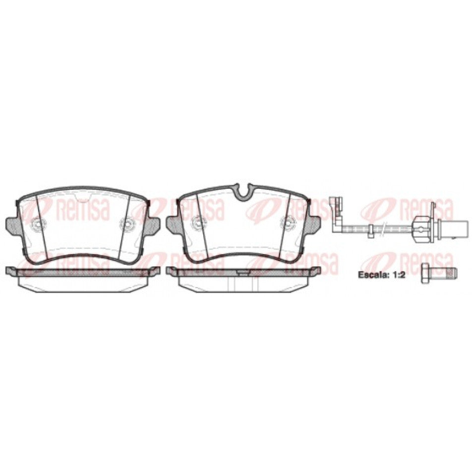 AUDI A4| AUDI A7 |AUDI A5  Remsa Brake Pads 1343.10