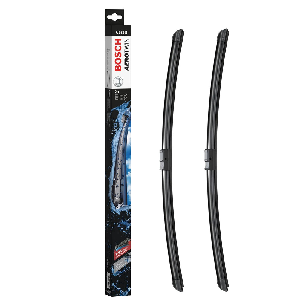 Bosch AeroTwin A939S 24"+24" premium wiper blades for Mercedes-Benz C-Class, E-Class, CLS-Class & VW Transporter. Power Protection Plus rubber for silent, streak-free performance