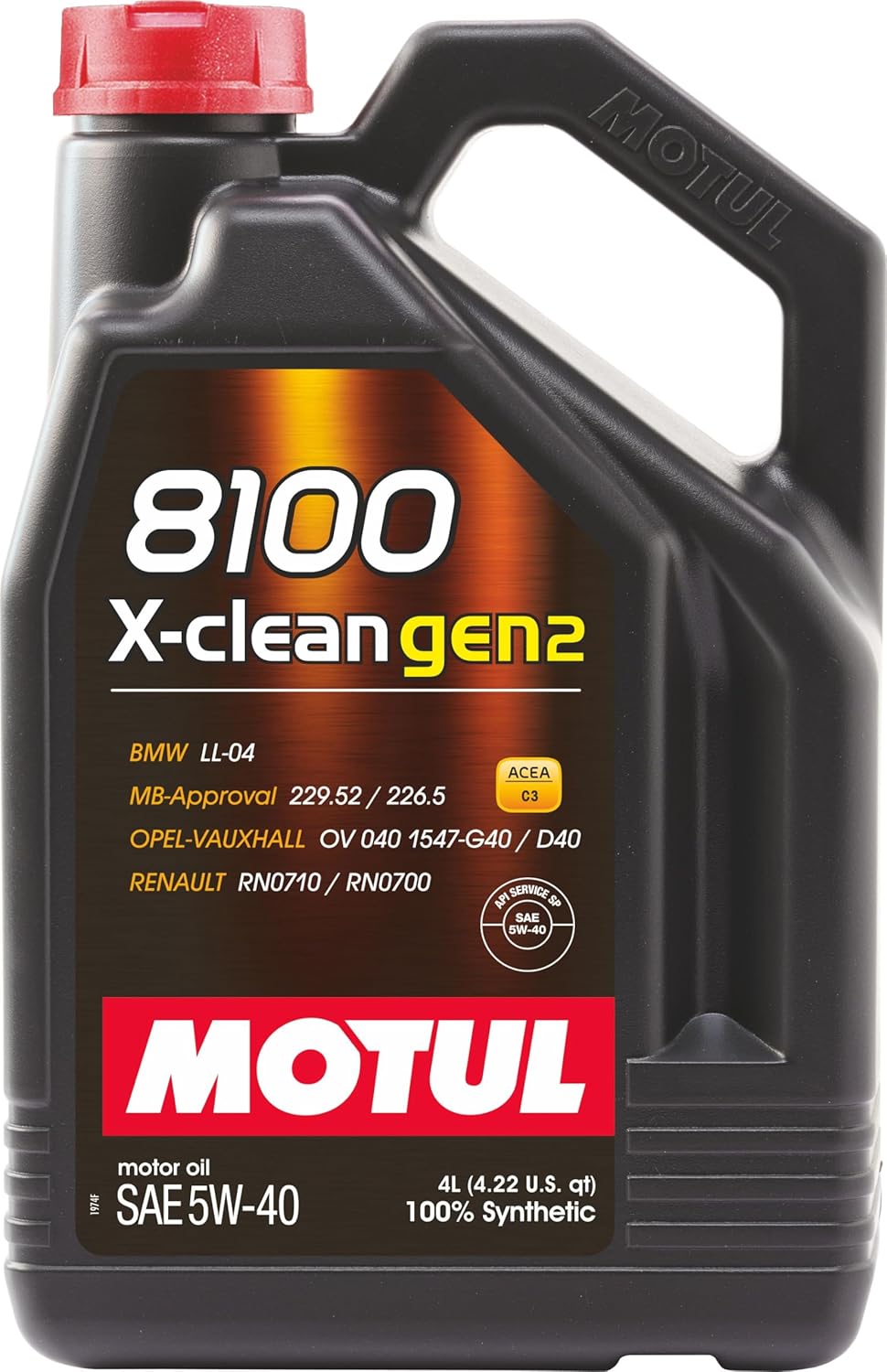 Motul 8100 X-Clean GEN2 SAE 5W-40 Fully Synthetic Engine Oil