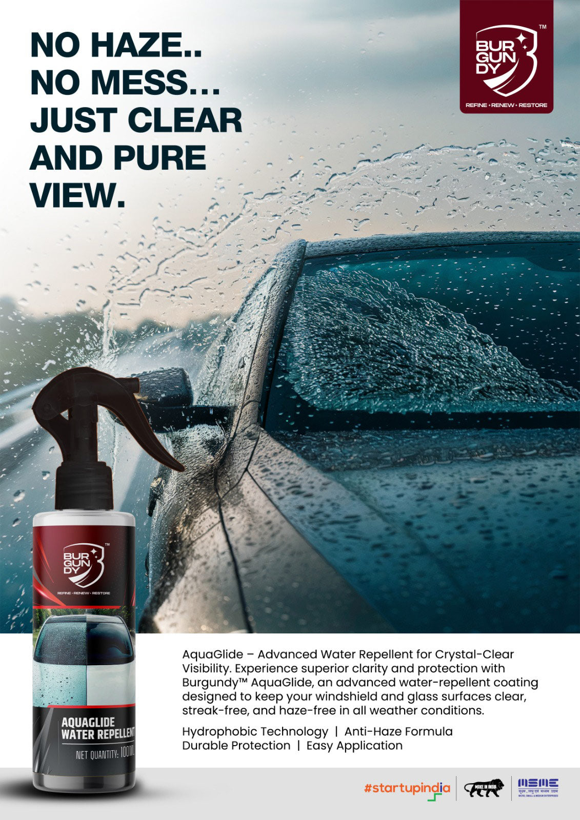 Burgundy Clearview Anti-Fog Coating